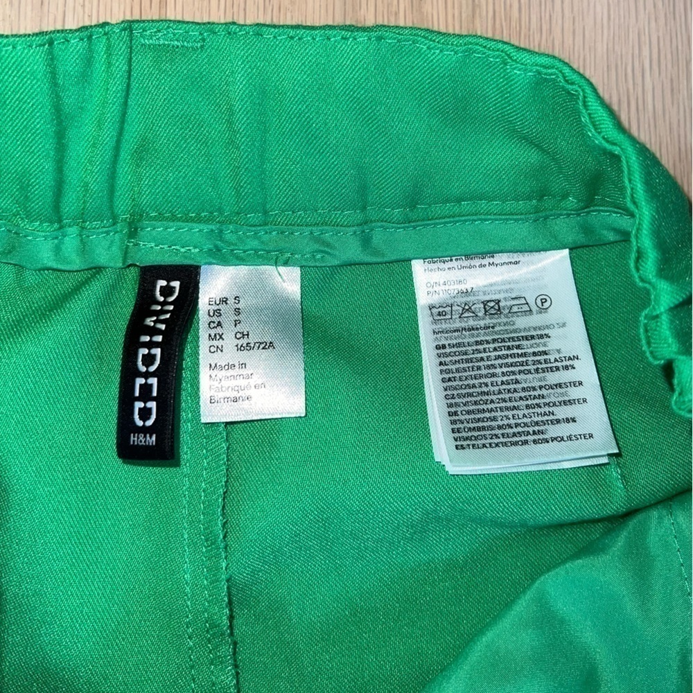 Divided Green Trousers Pants Size Small - Picture 4 of 5
